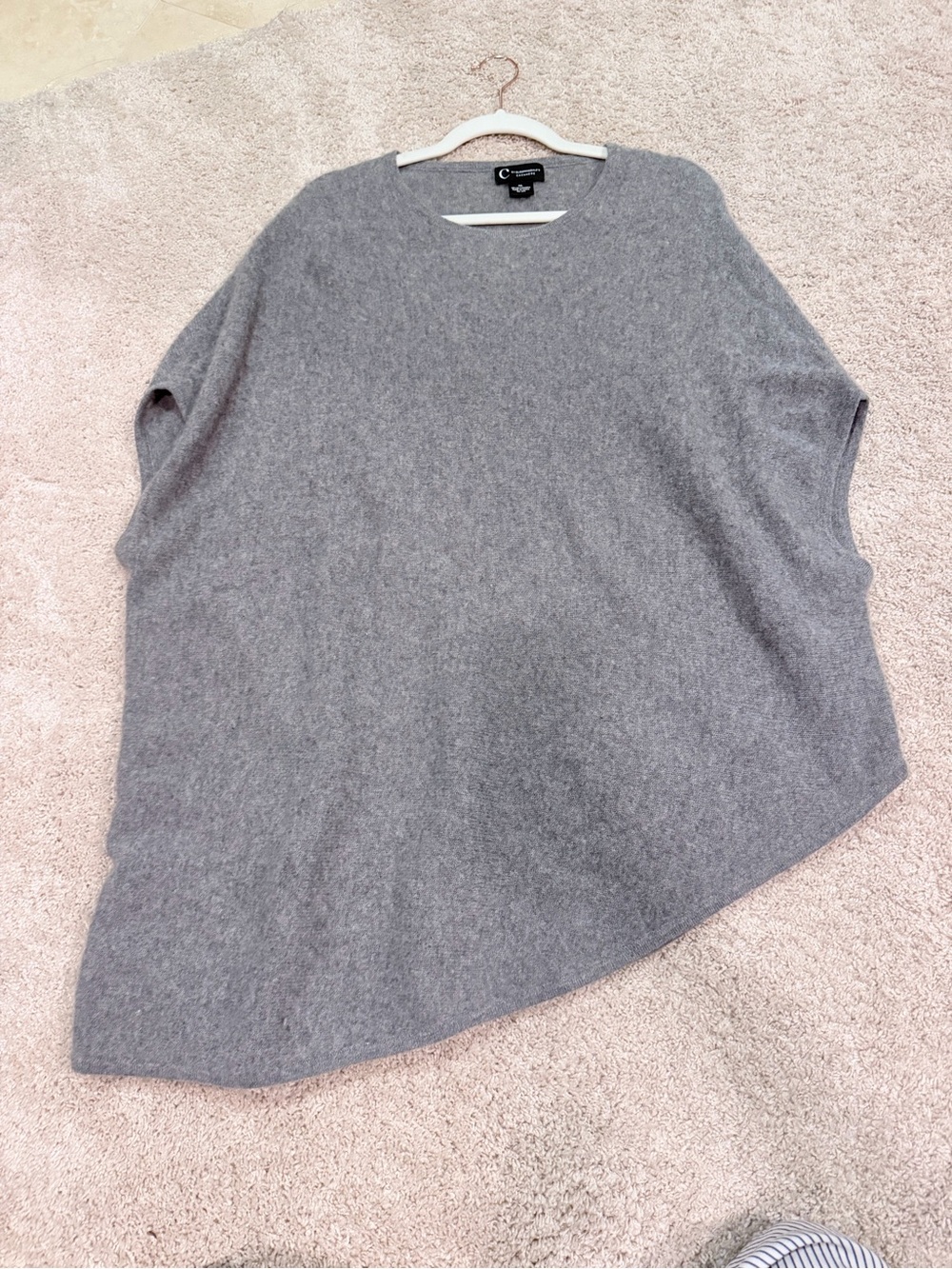 Bloomingdale’s Cashmere asymmetrical hem poncho